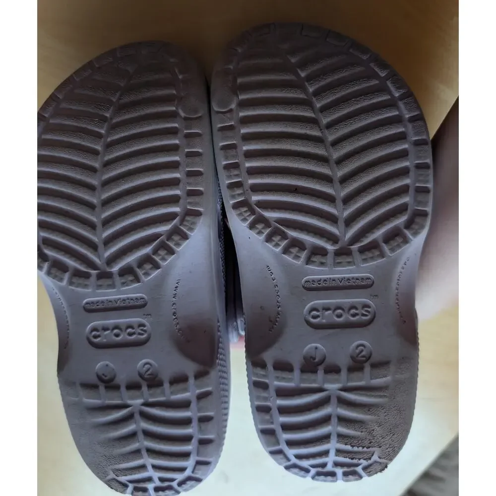 🧨Girls Purple J2 Crocs